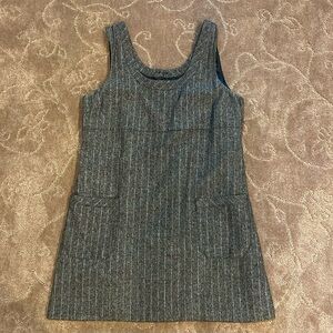 Old Navy gray tweed, wool blend jumper dress, size women’s 16